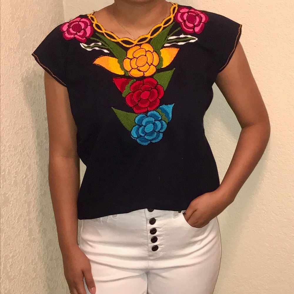 100% AUTHENTIC Embroidery Mexican Peasant Blouses
